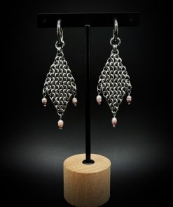 Boucles d’oreilles Velaria ( Prune )